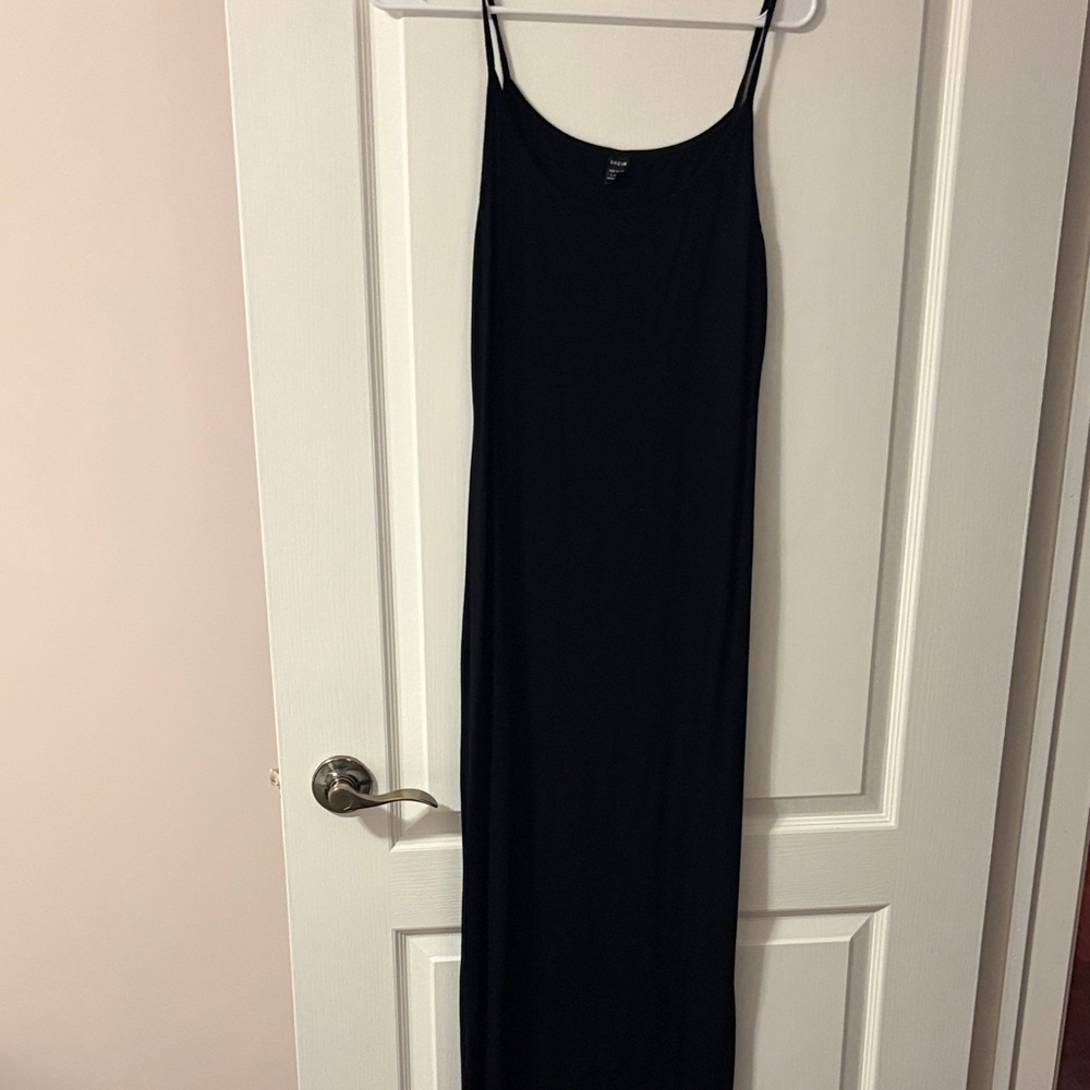 SHEIN Classic Black Maxi Dress